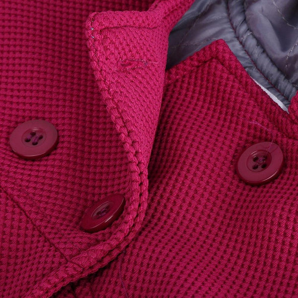 Bold Hooded Coat - Peach and Pumpkins