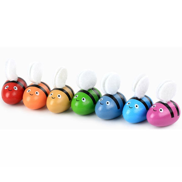 Baby Wooden Beehive - Peach and Pumpkins