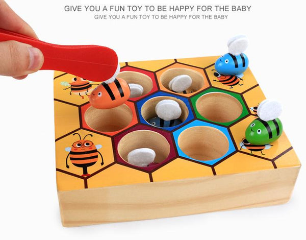 Baby Wooden Beehive - Peach and Pumpkins