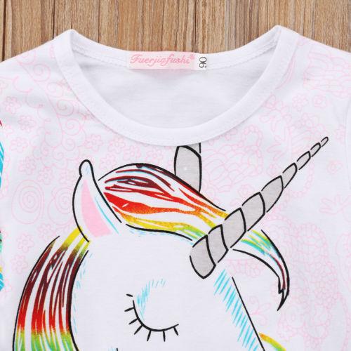 Playful Unicorn - Peach and Pumpkins