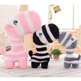 Cute Zebra Plush Toy - Peach and Pumpkins