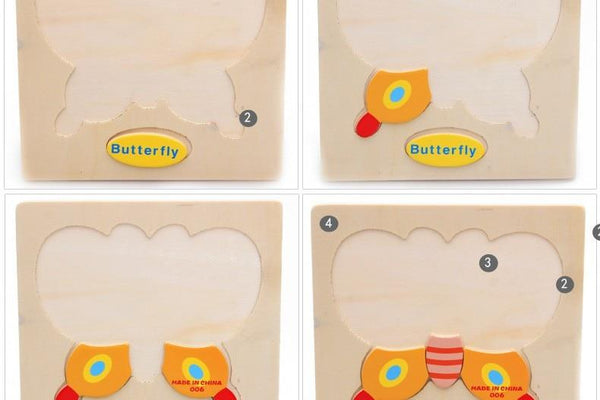 3D Wooden Puzzle - Peach and Pumpkins