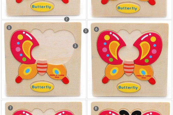 3D Wooden Puzzle - Peach and Pumpkins