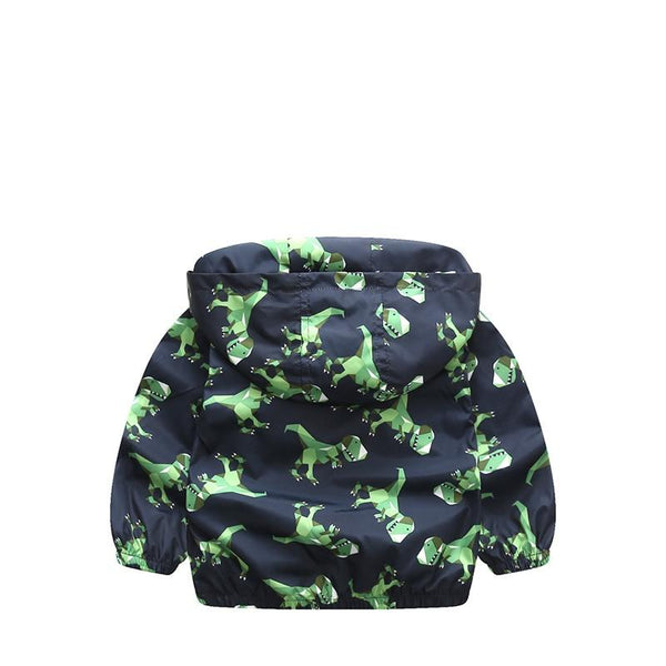 Geometric Dino Jacket - Peach and Pumpkins