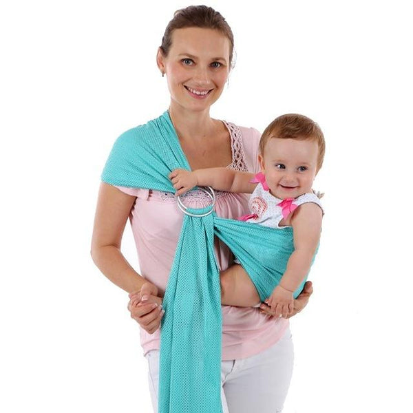 Baby Sling Wrap Carrier - Peach and Pumpkins