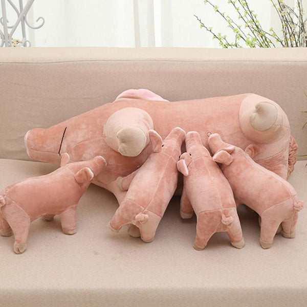 Pig Plush Toy - Peach and Pumpkins