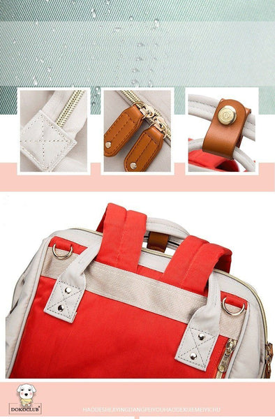 AIBABABY Nappy Bag - Peach and Pumpkins