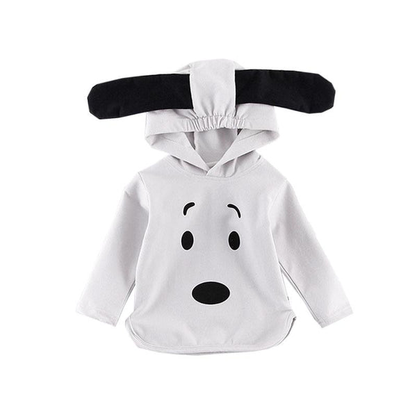 Beagle Hooded Sweater - Peach and Pumpkins