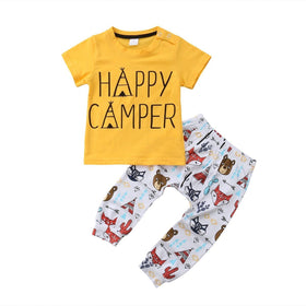Happy Camper - Peach and Pumpkins