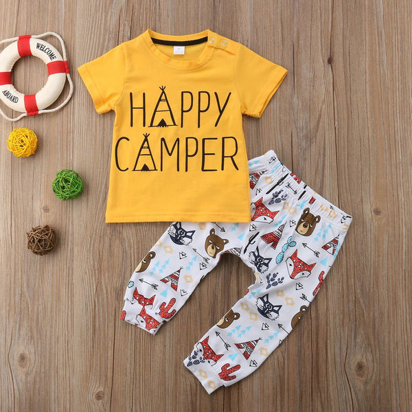 Happy Camper - Peach and Pumpkins