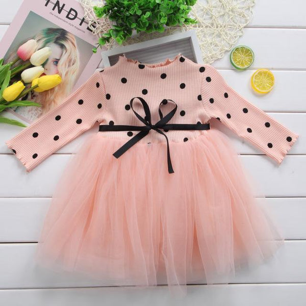 Polkadot Tutu Dress - Peach and Pumpkins