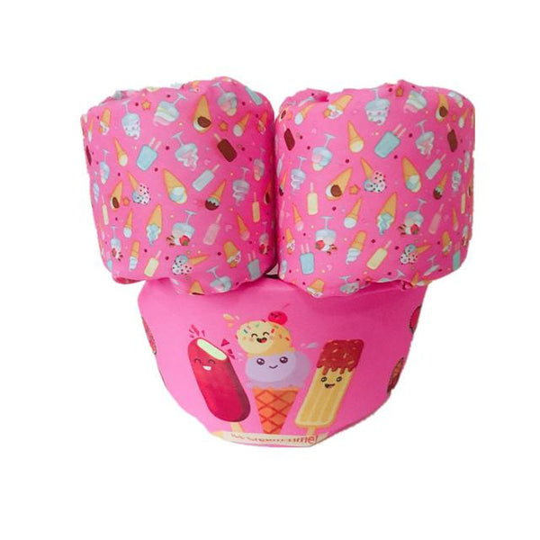 Lyonava Cartoon Puddle Jumpers - Peach and Pumpkins