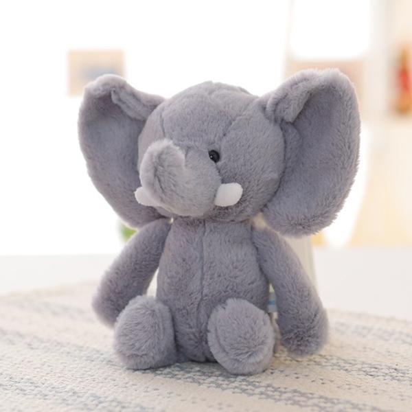 Stuffed Elephant Plush Toy - Peach and Pumpkins
