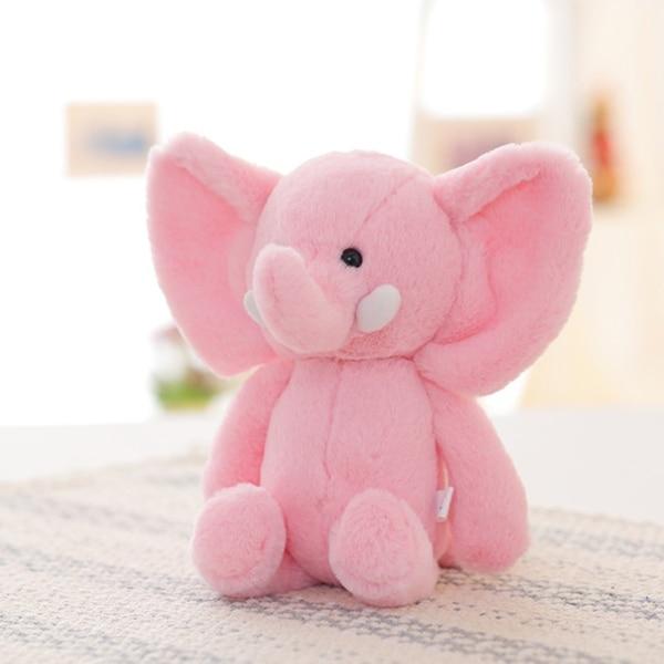 Stuffed Elephant Plush Toy - Peach and Pumpkins