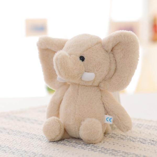 Stuffed Elephant Plush Toy - Peach and Pumpkins