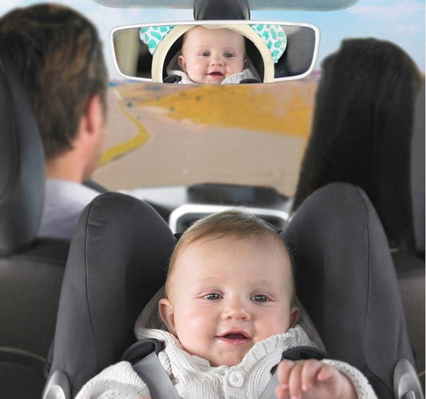 CuteBaby Rear Facing Mirror - Peach and Pumpkins