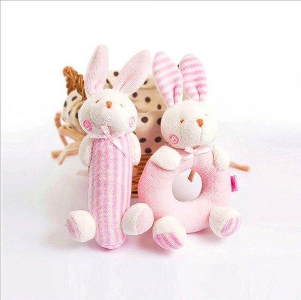 Cartoon Plush Rattle Bell - Peach and Pumpkins