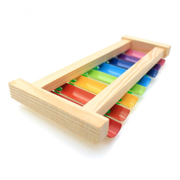 8-Note Wooden Musical Toys - Peach and Pumpkins