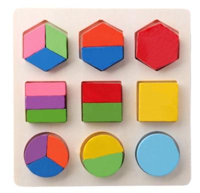 3D Geometric Shape Building Blocks - Peach and Pumpkins