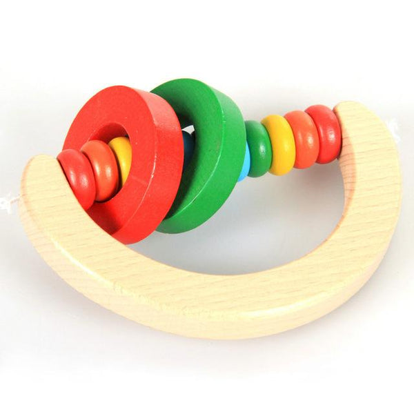 Colorful Wooden Bell - Peach and Pumpkins