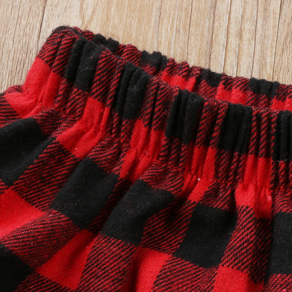 Red and Black Plaid Skirt - Peach and Pumpkins