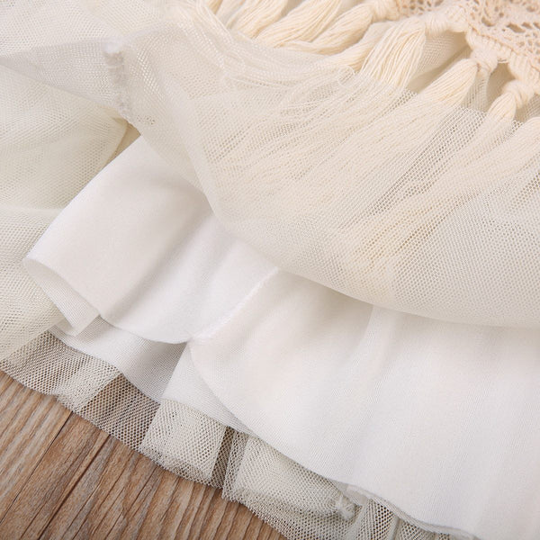 Tassel Tutu Skirt - Peach and Pumpkins