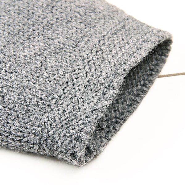 Winter Knitted Sweater with Ears - Peach and Pumpkins