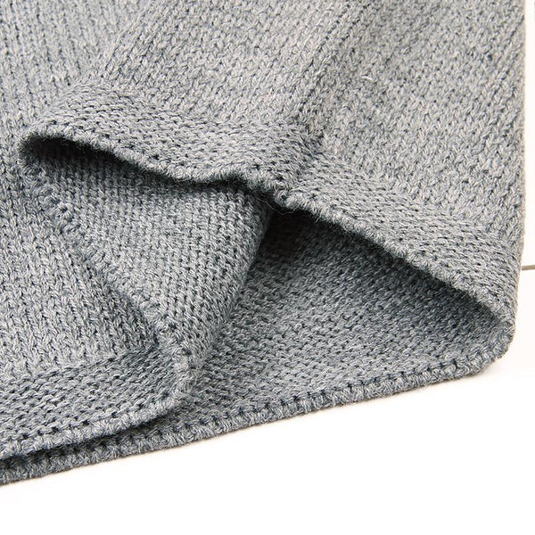 Winter Knitted Sweater with Ears - Peach and Pumpkins