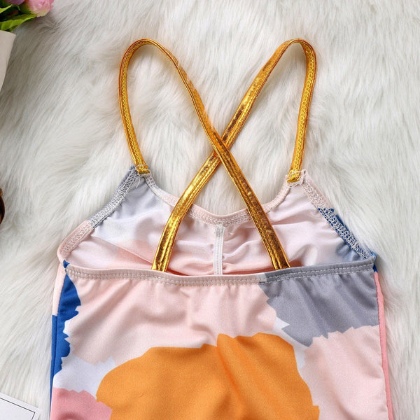 Abstract Paint - Peach and Pumpkins