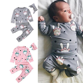 Rabi's Rabbit Tracksuit - Peach and Pumpkins