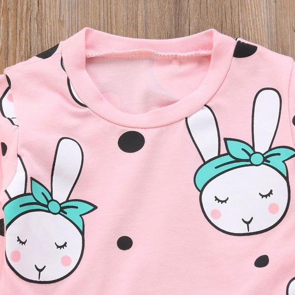 Rabi's Rabbit Tracksuit - Peach and Pumpkins