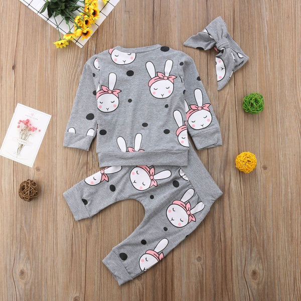 Rabi's Rabbit Tracksuit - Peach and Pumpkins