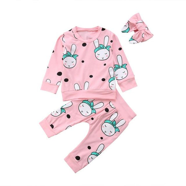 Rabi's Rabbit Tracksuit - Peach and Pumpkins
