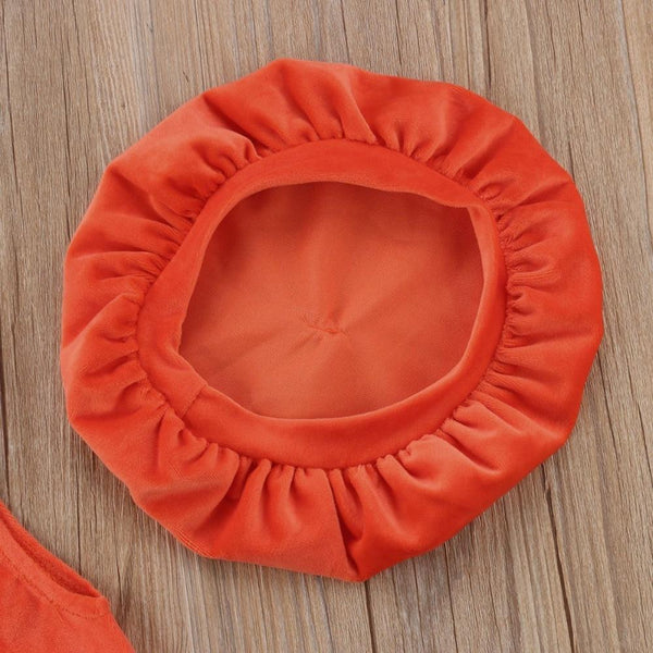 Little Pumpkin + Hat - Peach and Pumpkins