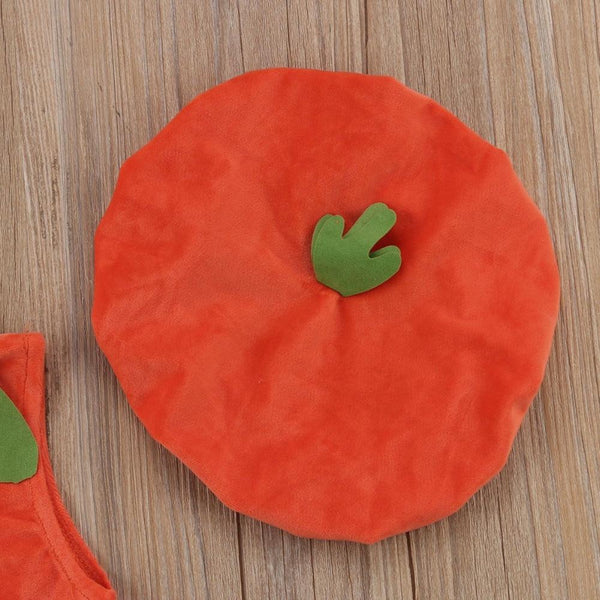 Little Pumpkin + Hat - Peach and Pumpkins