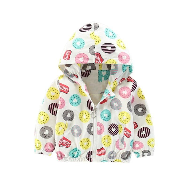 Donut Windbreaker - Peach and Pumpkins