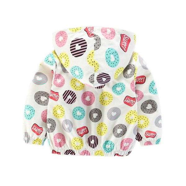 Donut Windbreaker - Peach and Pumpkins