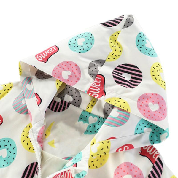 Donut Windbreaker - Peach and Pumpkins