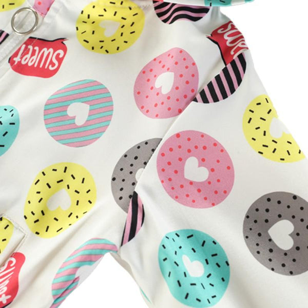 Donut Windbreaker - Peach and Pumpkins