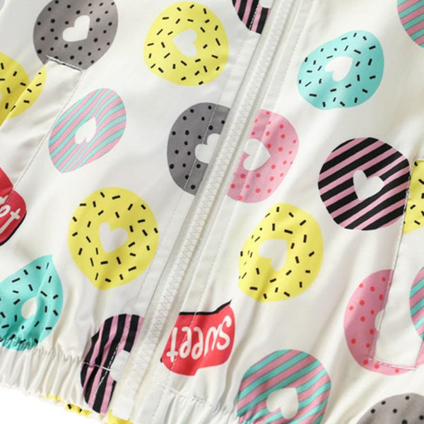 Donut Windbreaker - Peach and Pumpkins