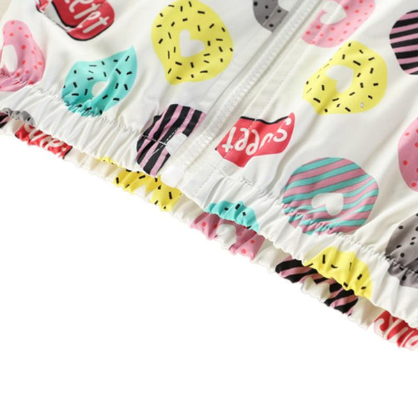 Donut Windbreaker - Peach and Pumpkins