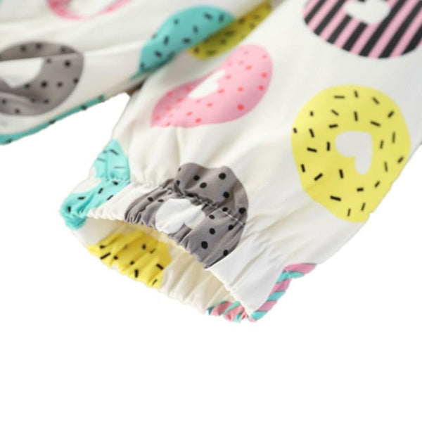 Donut Windbreaker - Peach and Pumpkins