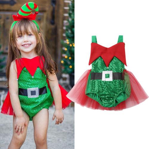 Little Elf Romper - Peach and Pumpkins