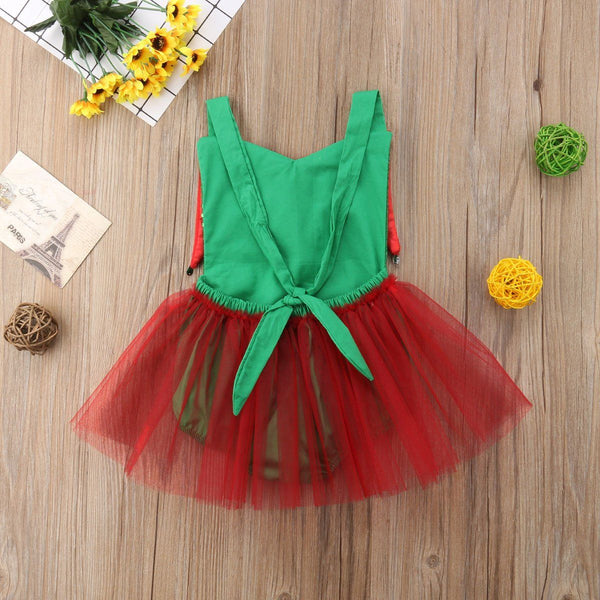Little Elf Romper - Peach and Pumpkins