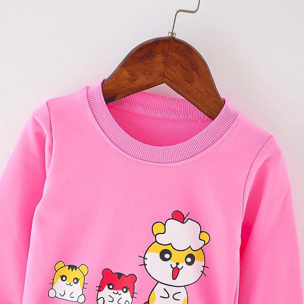 Little Hamsters Pullover - Peach and Pumpkins
