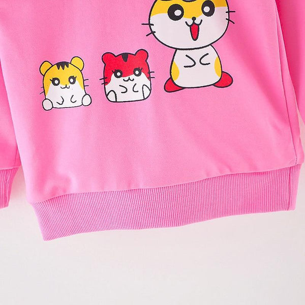 Little Hamsters Pullover - Peach and Pumpkins