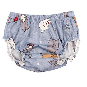 Cartoon Bear Shorts - Peach and Pumpkins