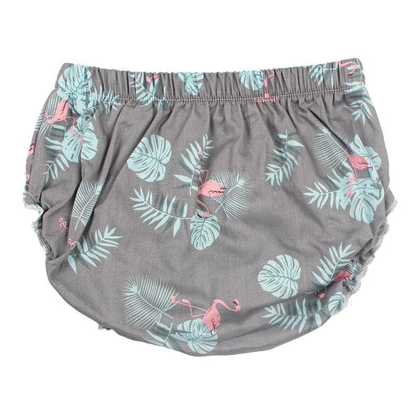 Tropical Flamingo Shorts - Peach and Pumpkins