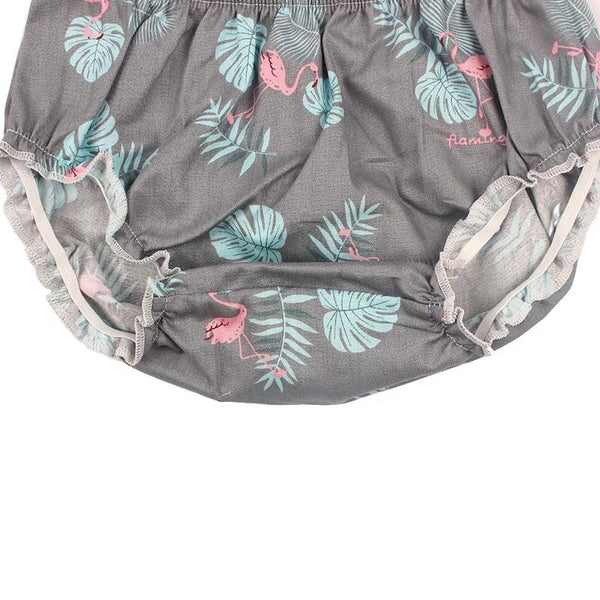 Tropical Flamingo Shorts - Peach and Pumpkins