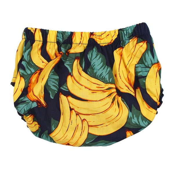 Na-na-na Banana Shorts - Peach and Pumpkins